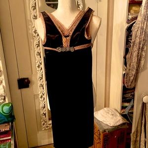 Free People Velvet & Lace Slip Dress
